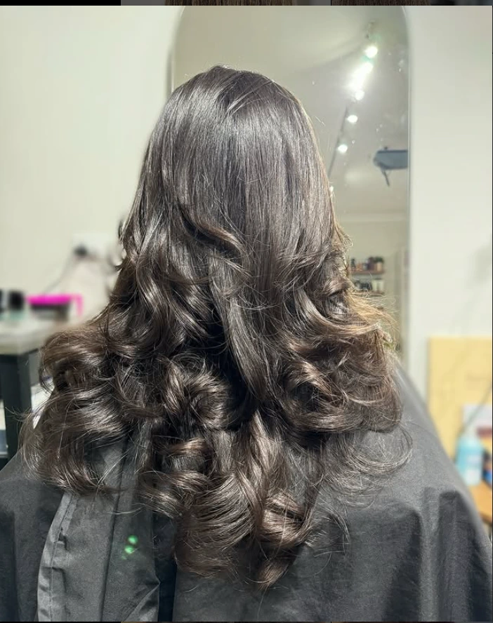 Precision women’s haircut and blow-dry finished at Natural Shine Hair & Beauty in North Kellyville